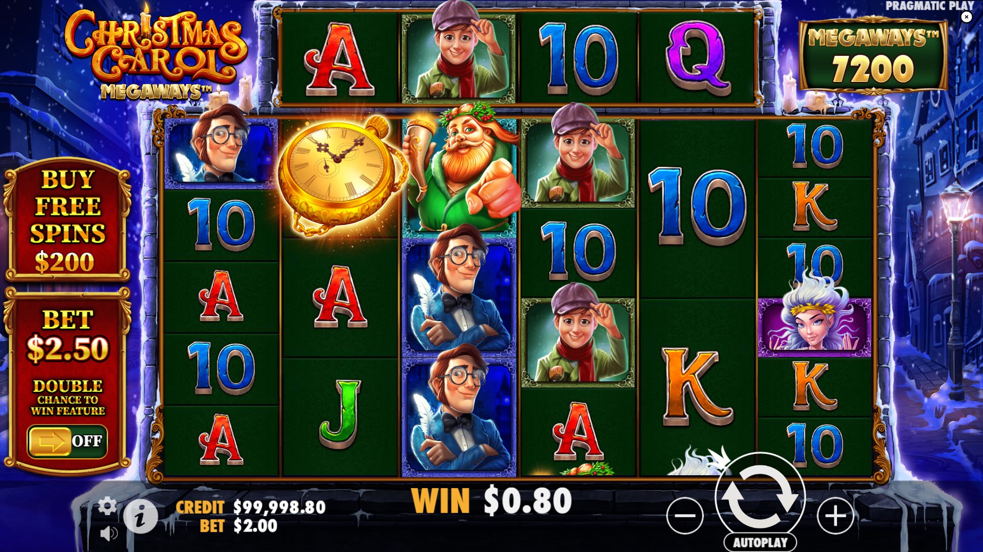 Christmas Carol Megaways: base game