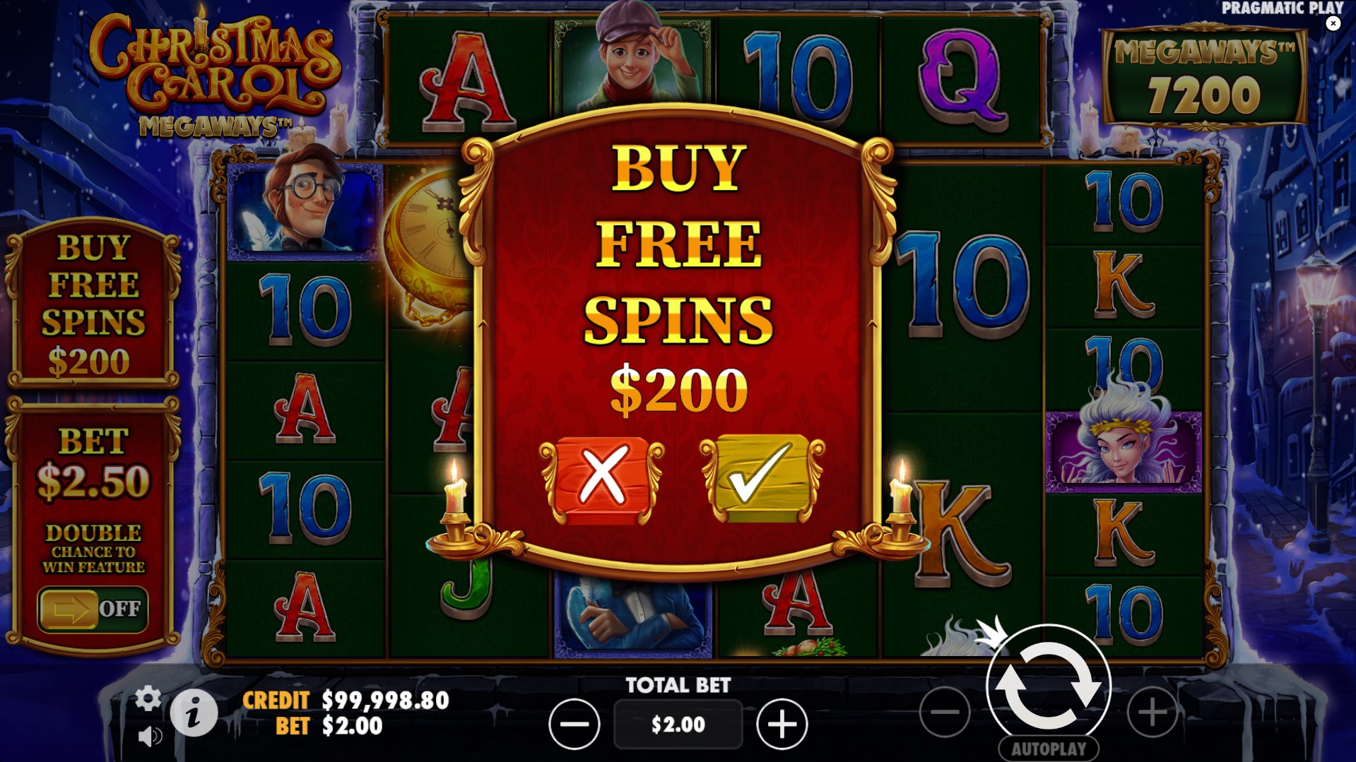 Christmas Carol Megaways: buy free spins