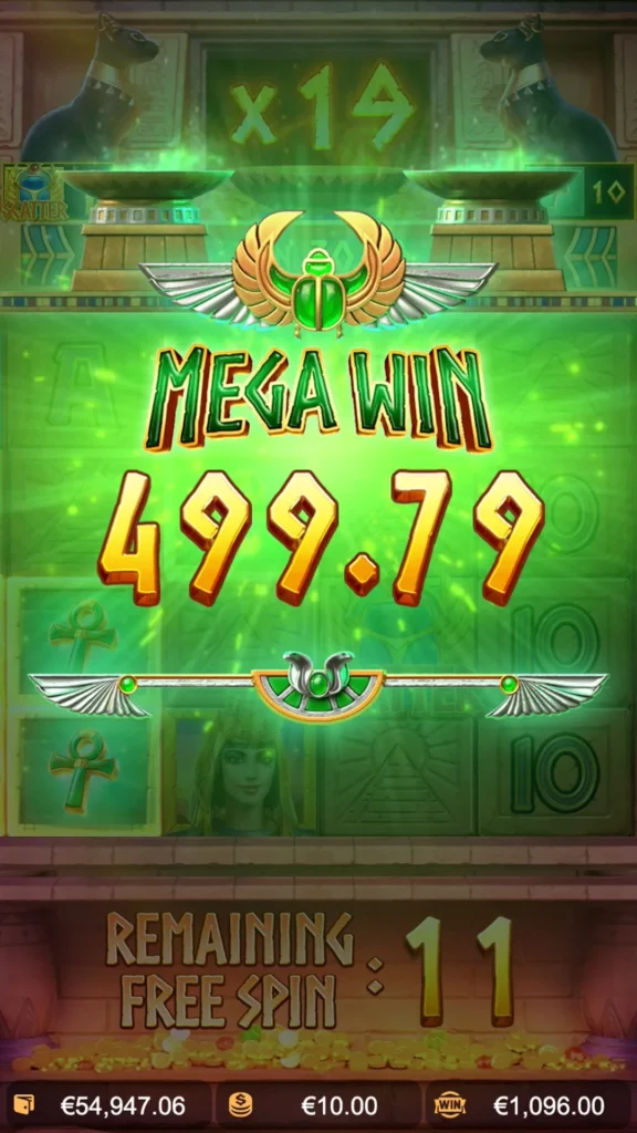 Secrets of Cleopatra mega win