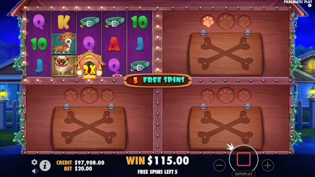 The Dog House Multihold slot - free spins