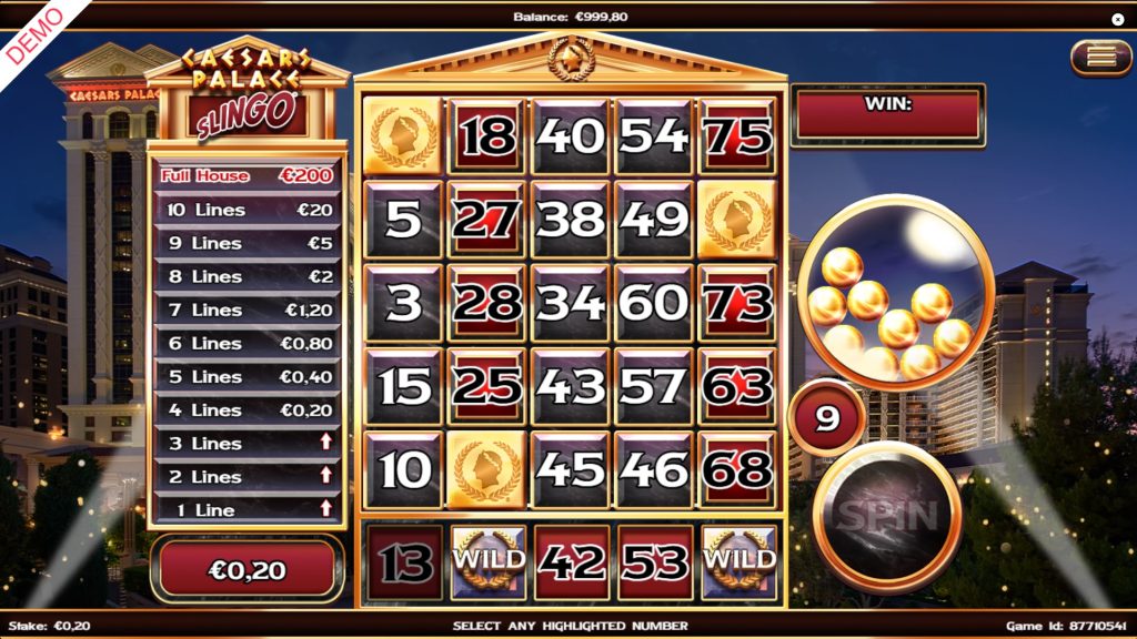 Caesars Palace Slingo