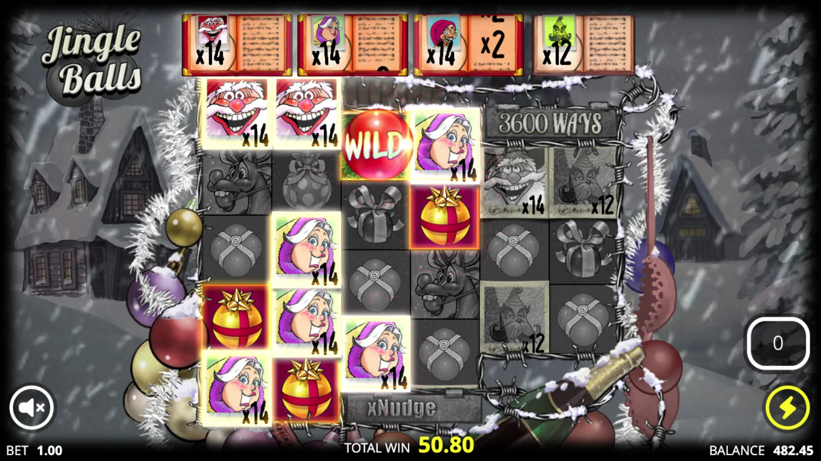 Jingle Balls Slot: Spirit SPins All Aboard Win