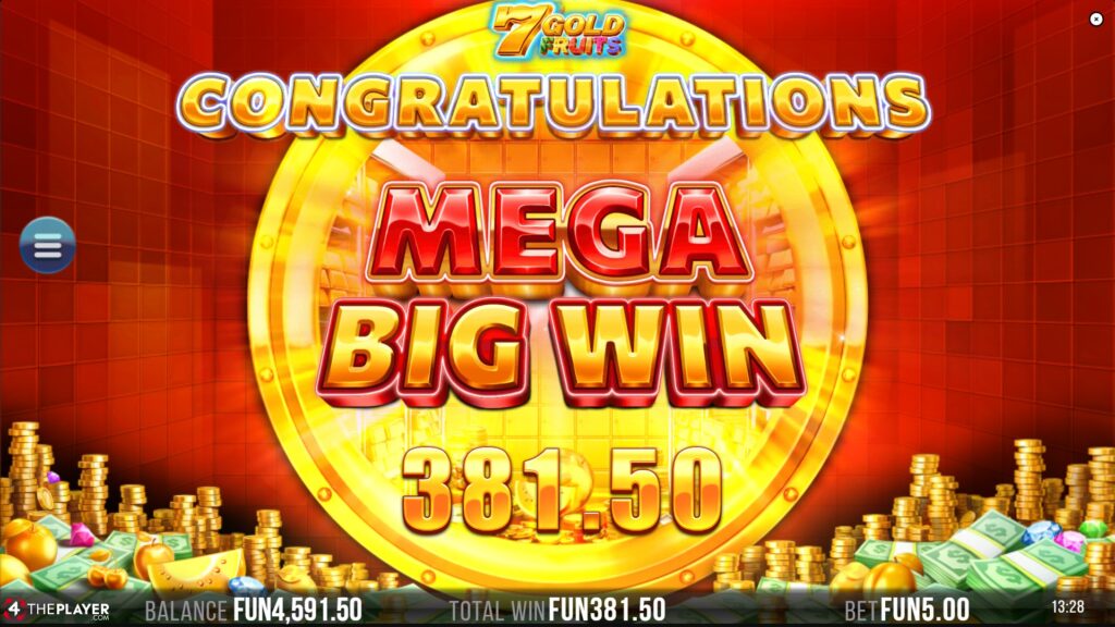 7 Gold Fruits (4ThePlayer) - big win