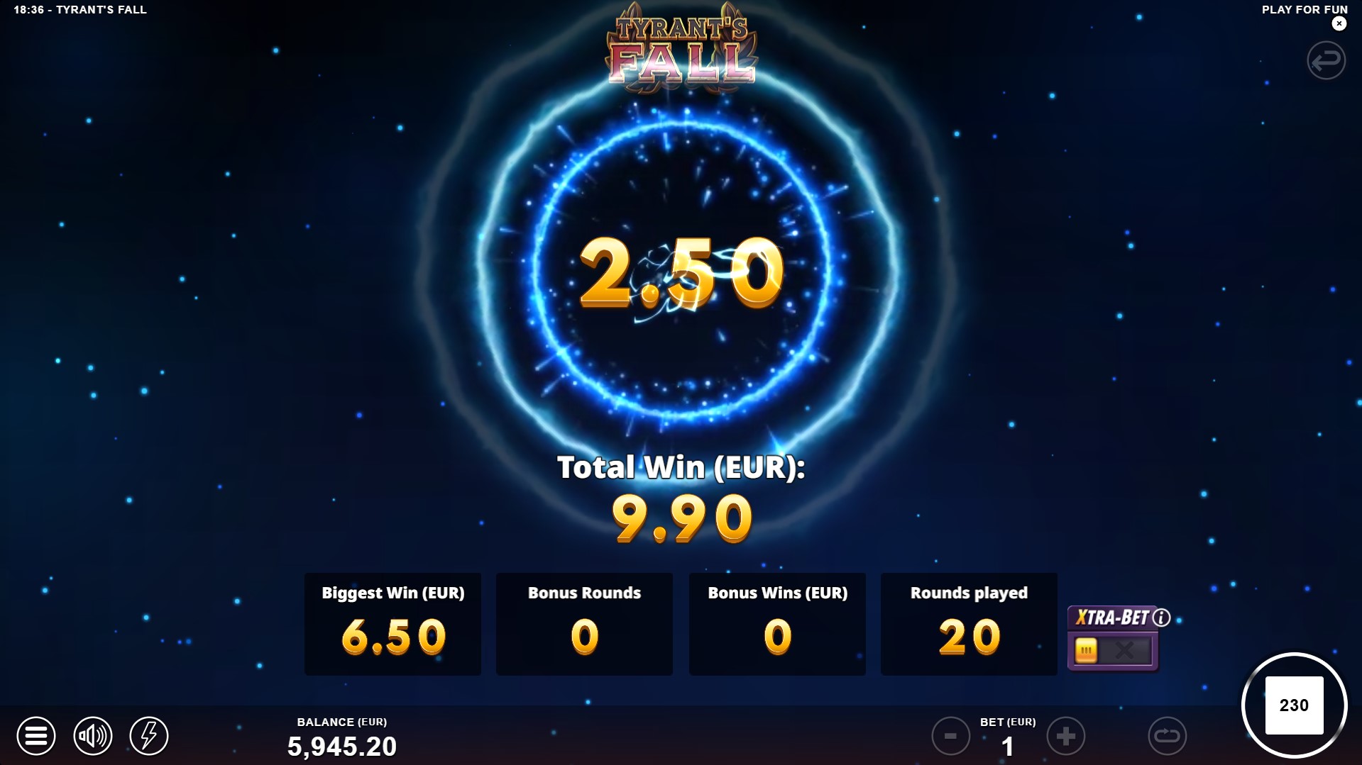 tyrants fall slot - burst mode 2