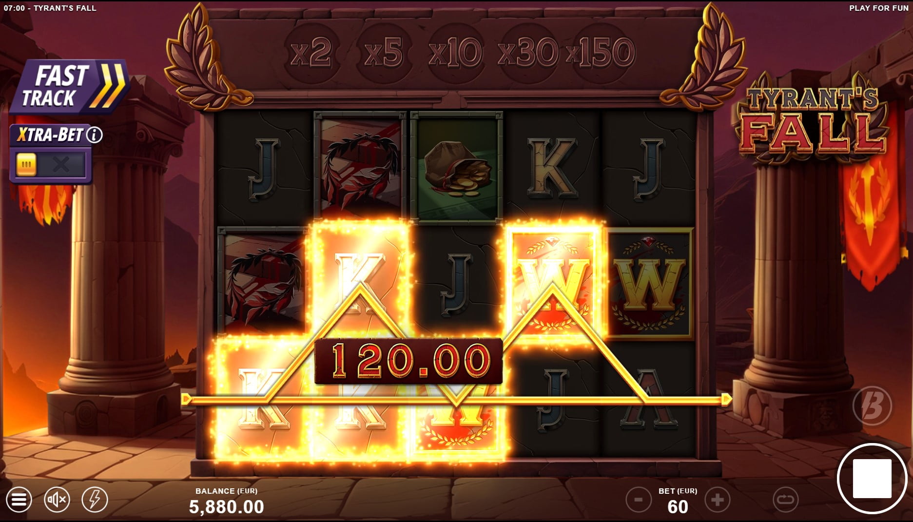 tyrants fall slot - base game