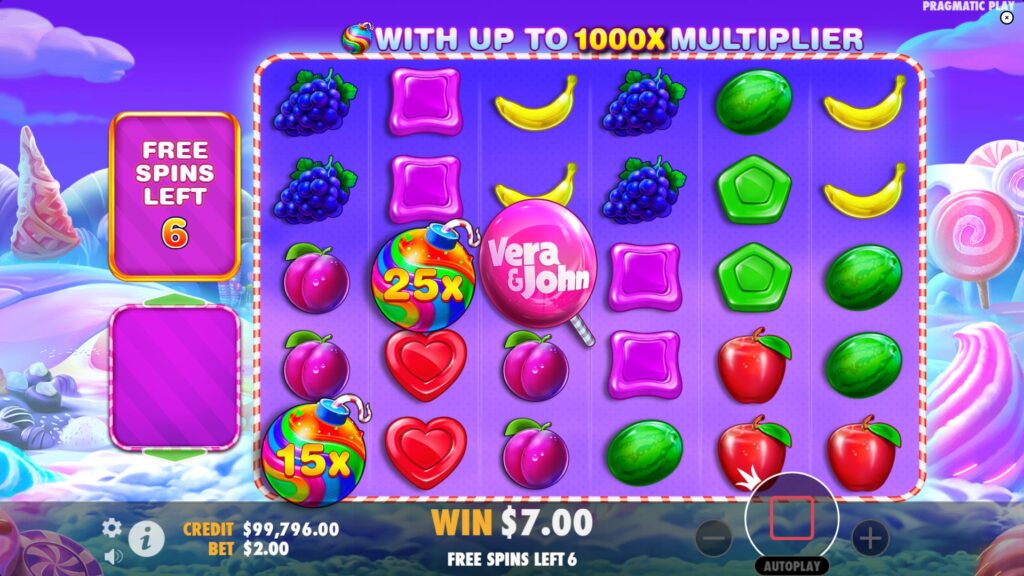 Vera & John Sweet Bonanza 1000 slot by Pragmatic Play