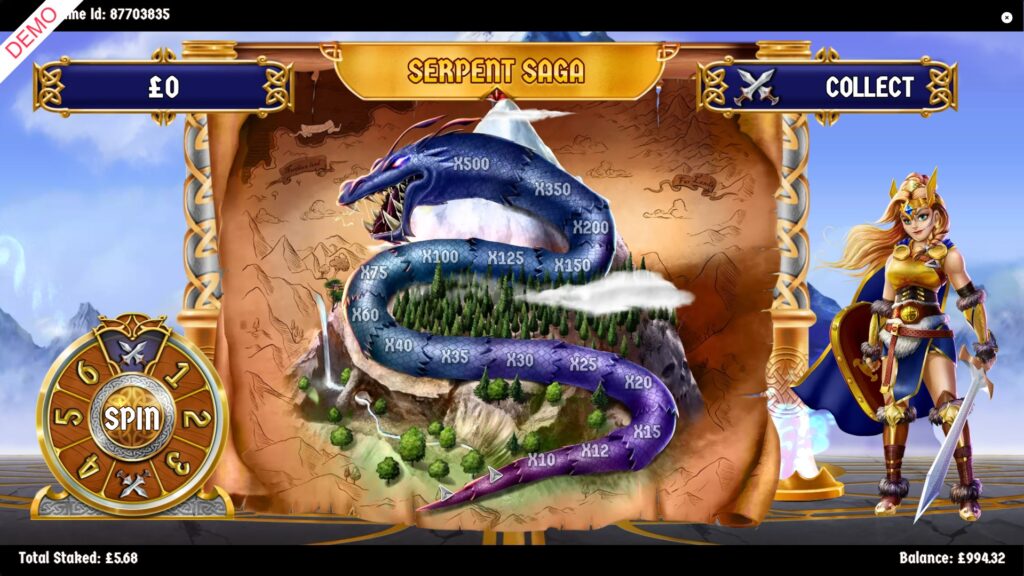 Slingo Journey to Asgard- serpent saga