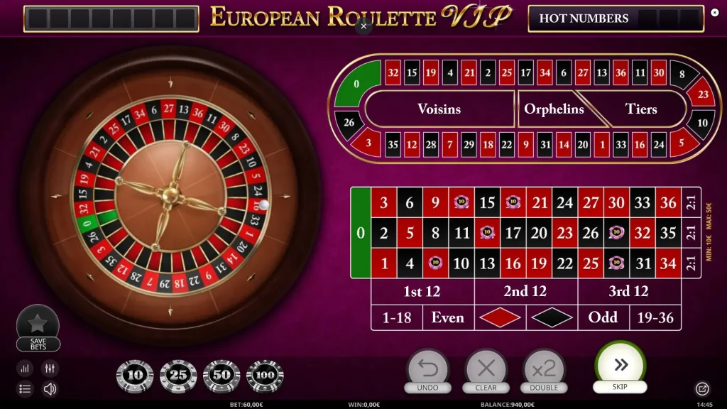 European Roulette VIP