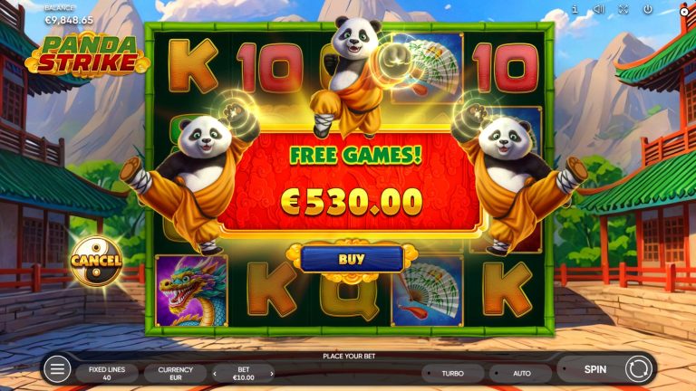 Panda Strike slot by Endorphina