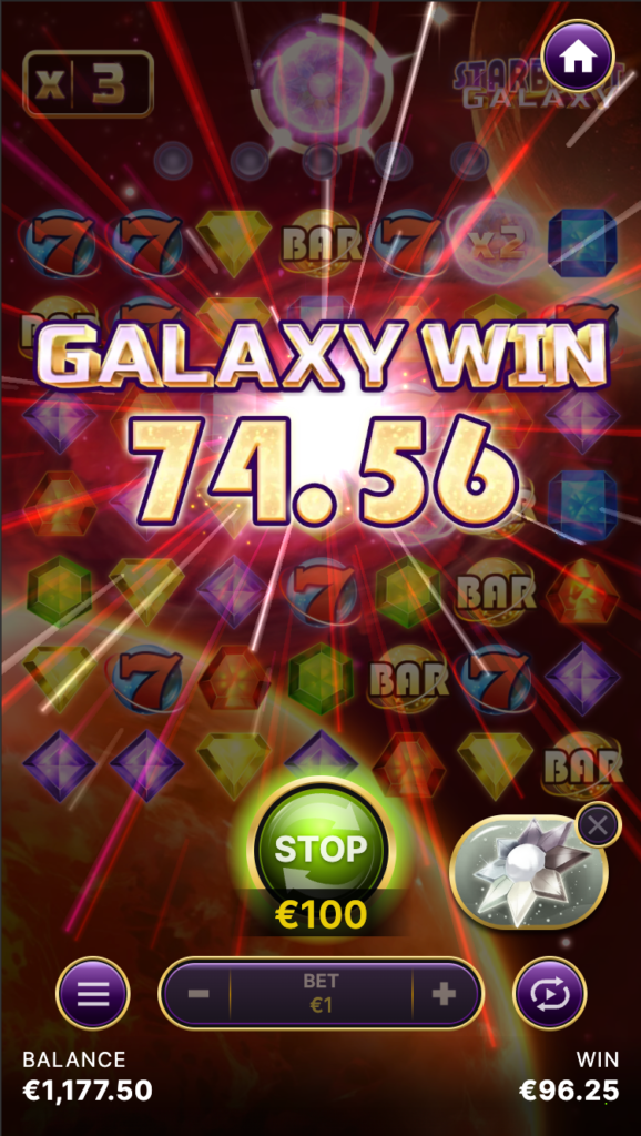 Starburst Galaxy Slot Review: A Glittering Galaxy with a Few Dark Nebulae