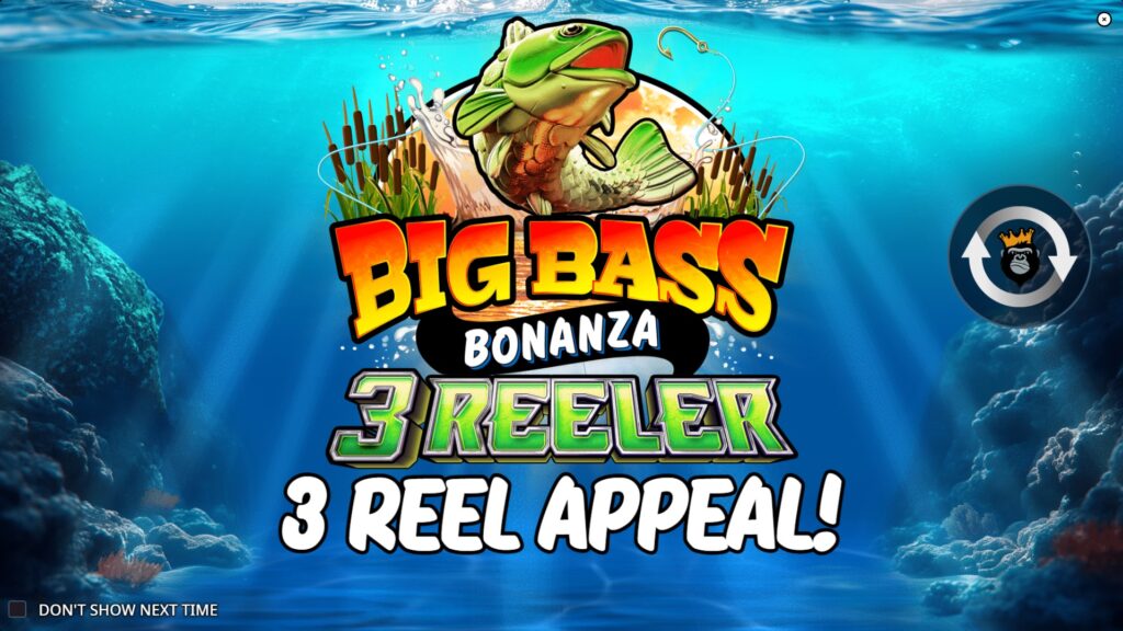 Big Bass Bonanza 3 Reeler slot splash screen (Pragmatic Play)