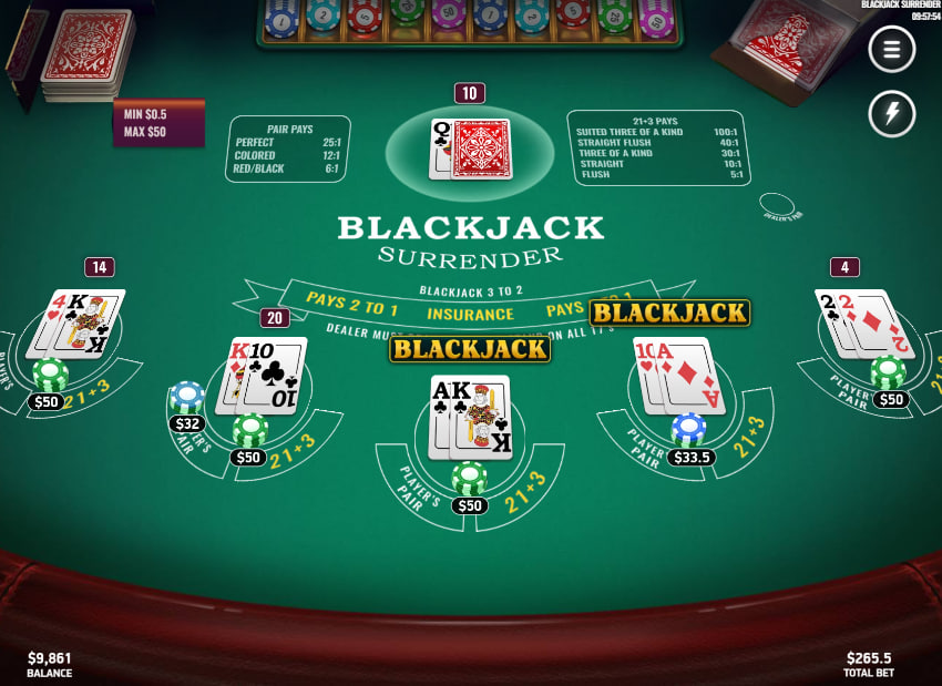 Blackjack Surrender