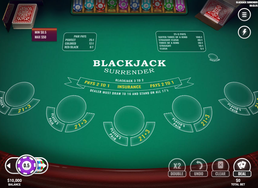 Blackjack Surrender