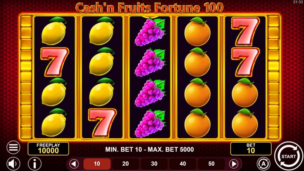 Cash'n Fruits Fortune 100