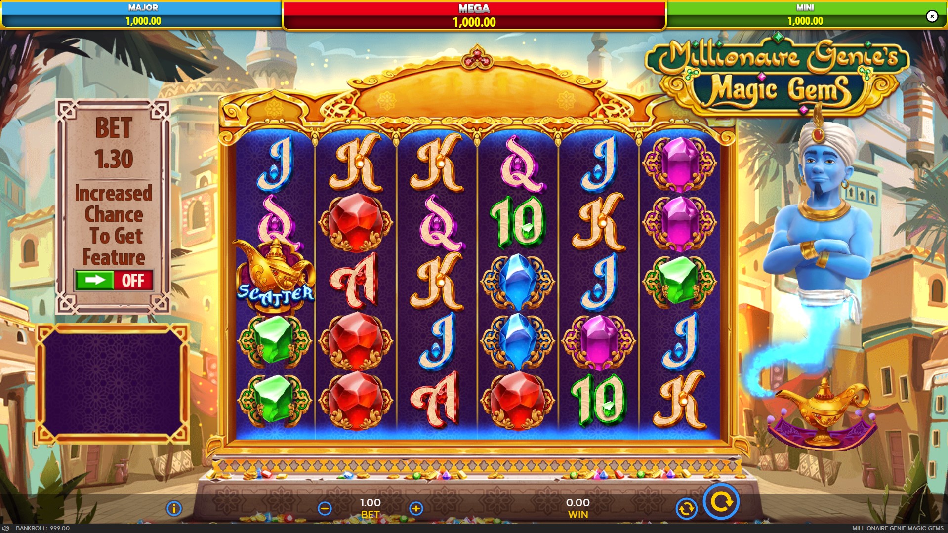 Millionaire Genies Magic Gems - slot - base game