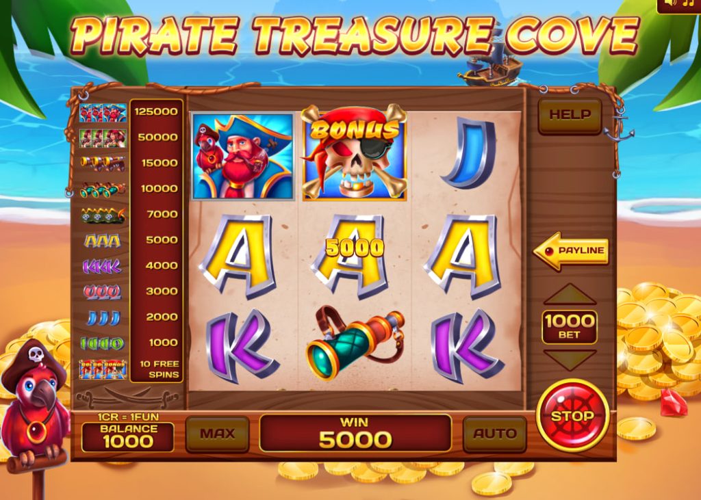 Pirate Treasure Cove 3x3