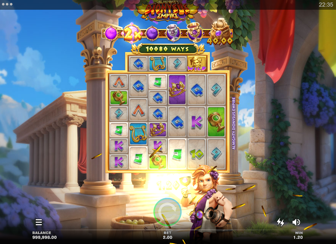 Almighty Dionysus Empire by Microgaming