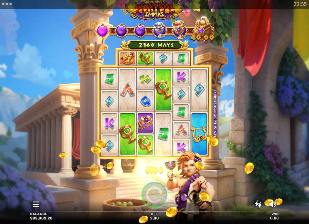 Almighty Dionysus Empire by Microgaming