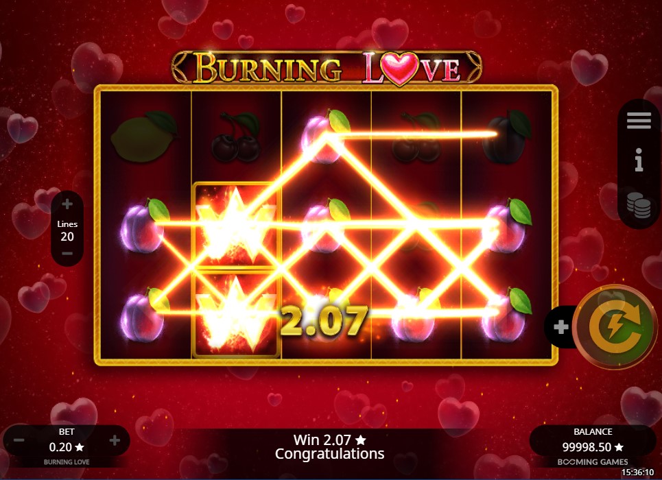 Burning Love by Booming Games slot
