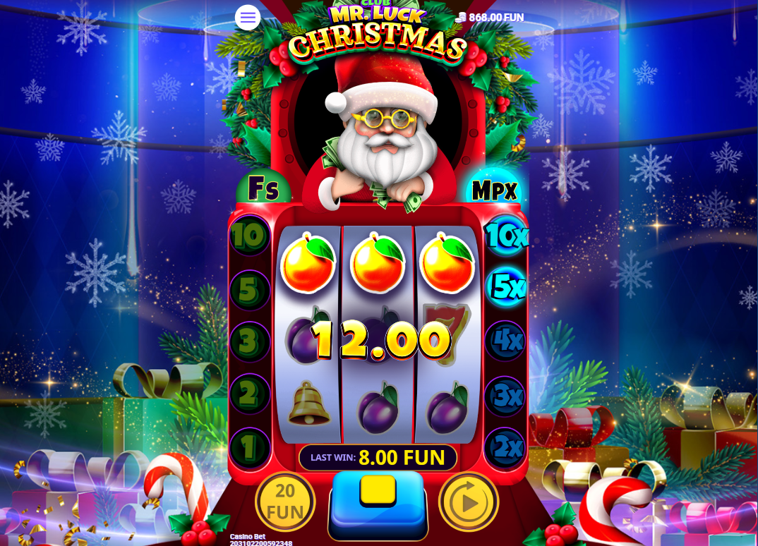 Club Mr. Luck Christmas by 7777 Gaming