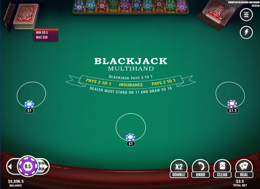 European Blackjack Multihand