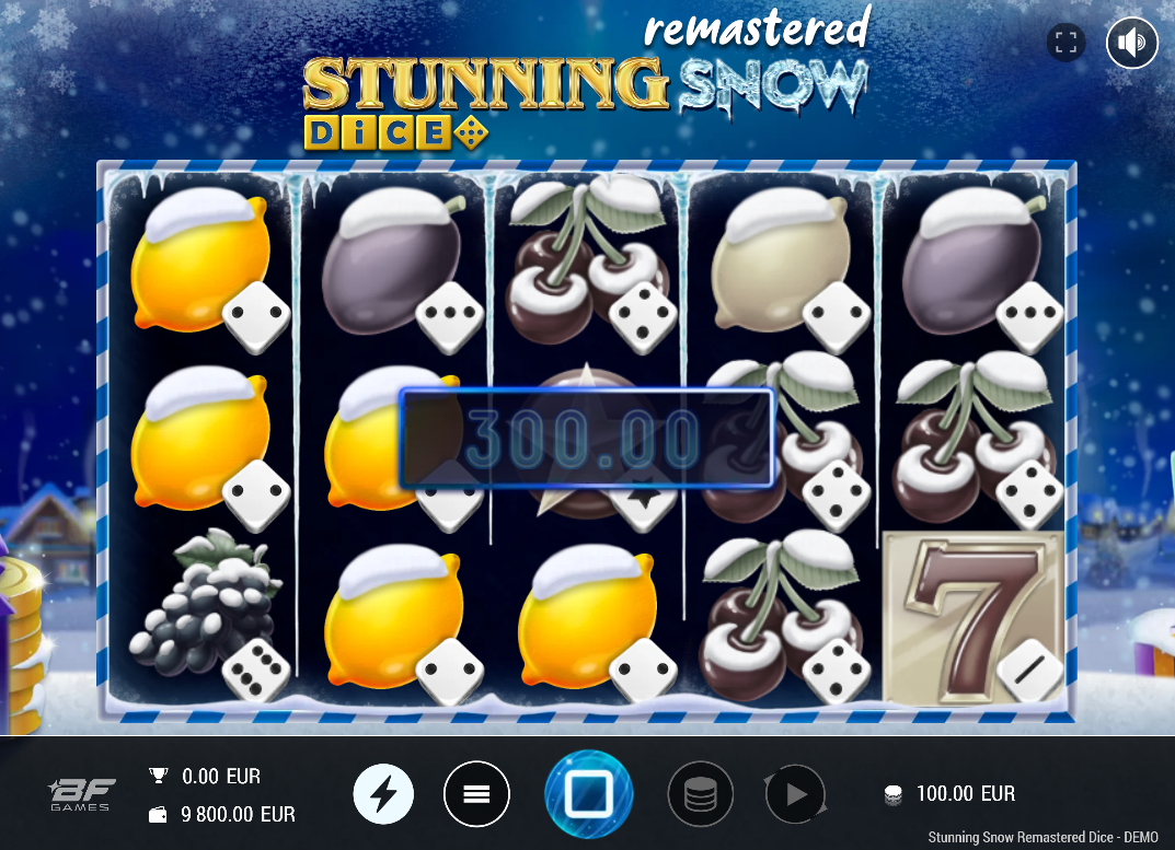 Stunning Snow Remastered Dice by BF Gaming