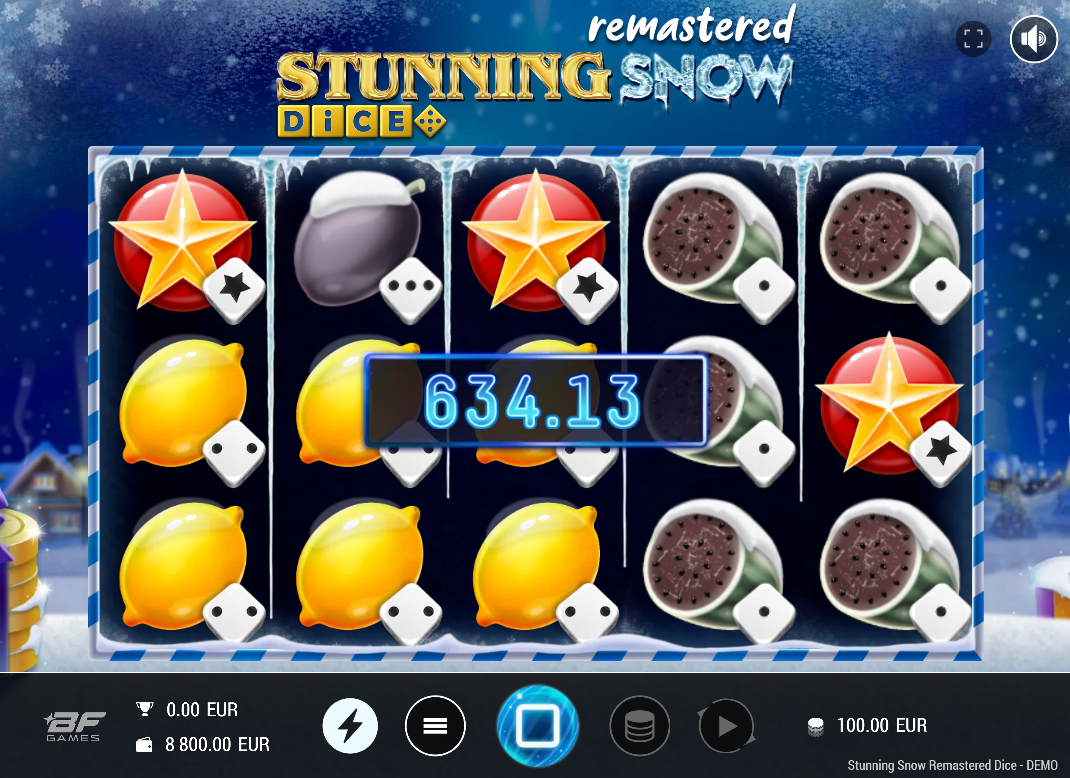 Stunning Snow Remastered Dice by BF Gaming