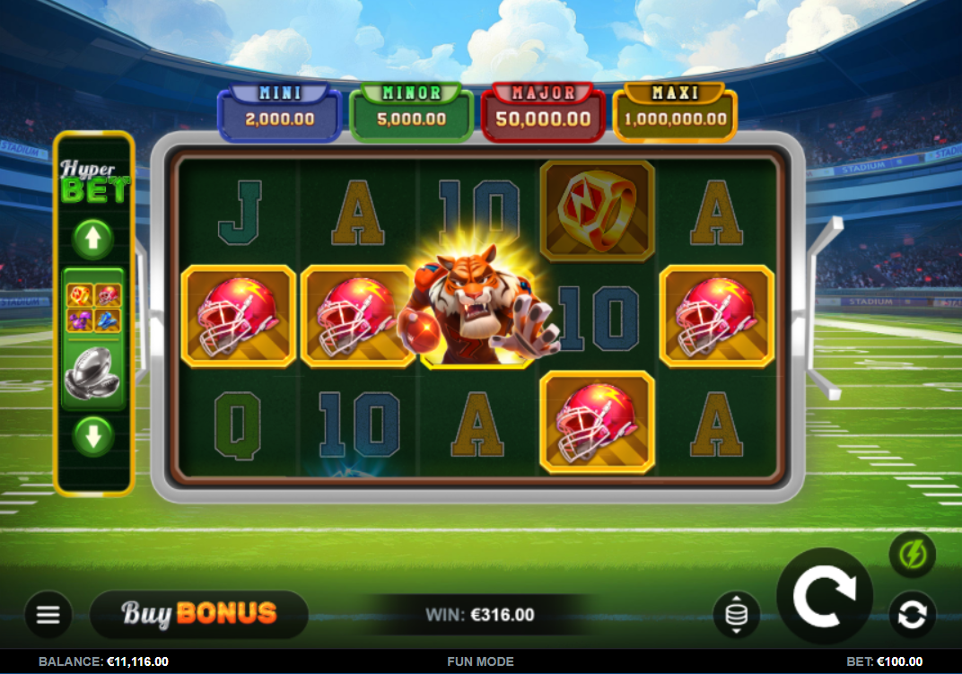 Touchdown Thunder Hold and Win - Win