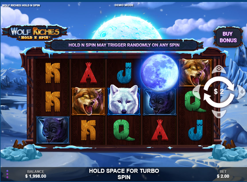 Wolf Riches Hold N Spin