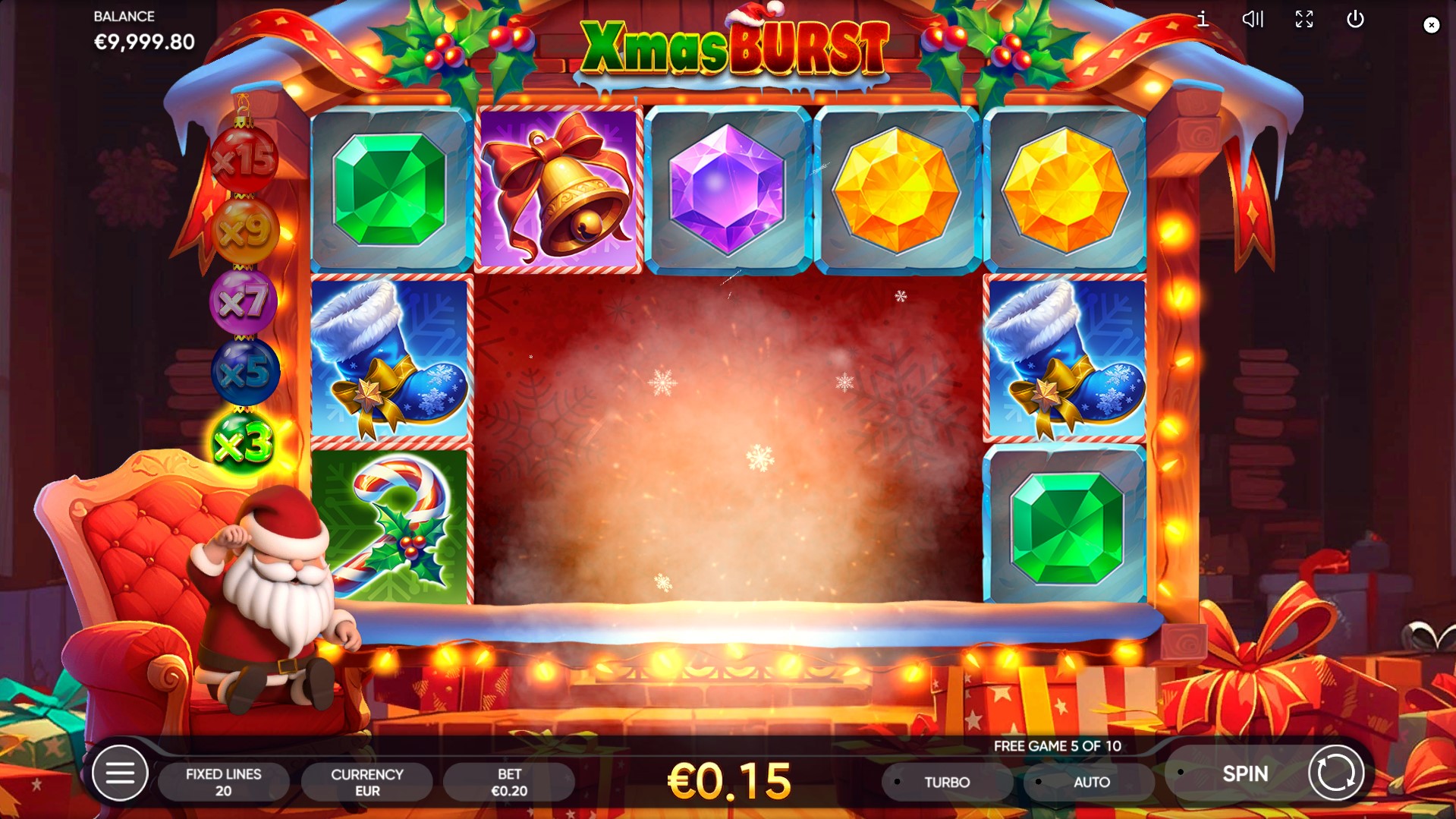 Xmas Burst - free spins