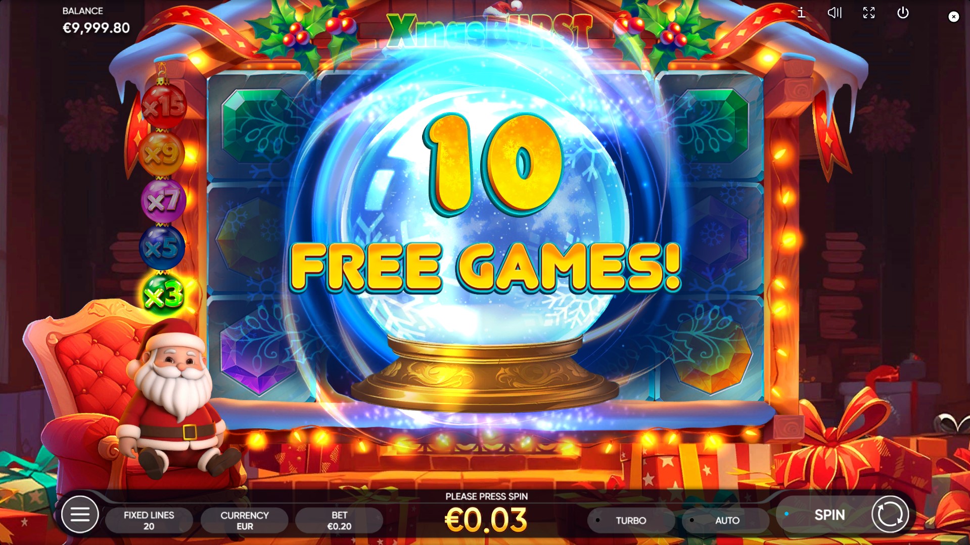 Xmas Burst -win free spins 2