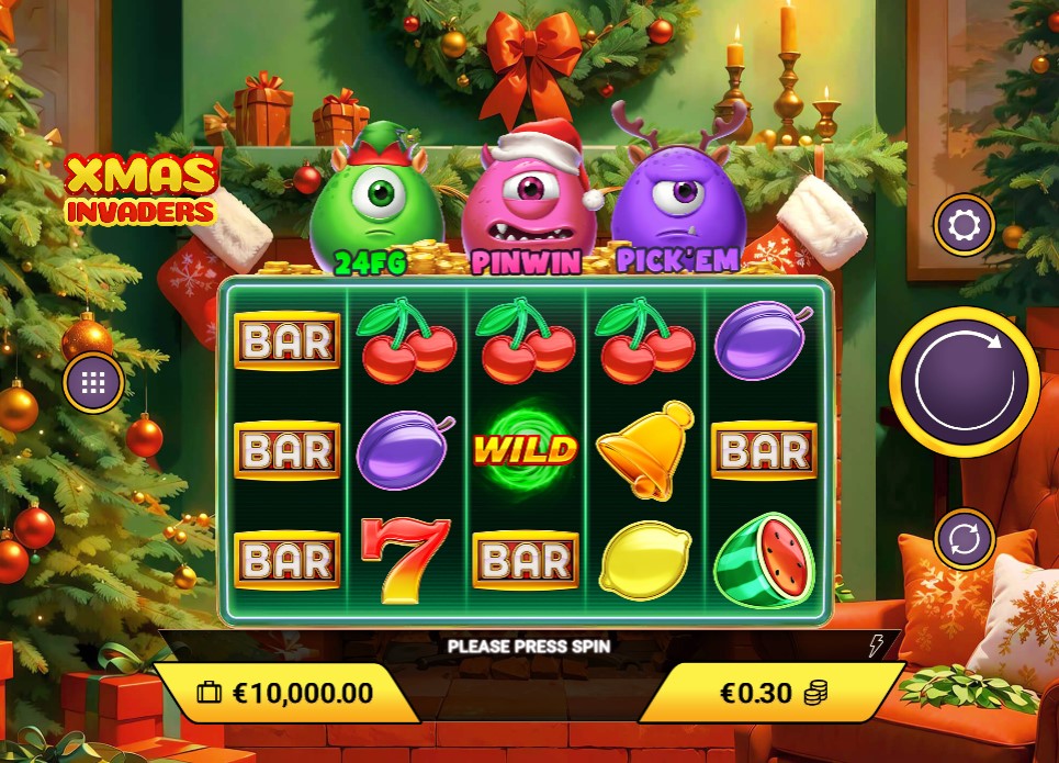 Xmas Invaders by Amigo Gaming slot