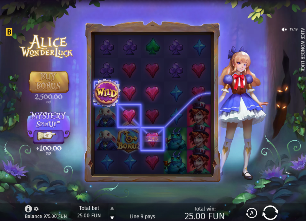 Alice WonderLuck by BGaming - Win