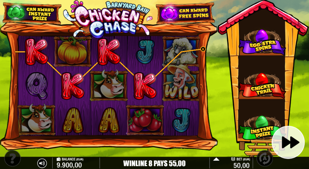 Barnyard Bash Chicken Chase by S Gaming - Win