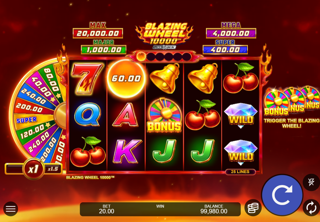 Blazing Wheel 10000 Free Play 🎰 Demo Slot & Review [2025]