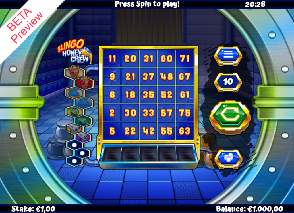 Slingo Honey Crew by Gaming Realms - Base Game