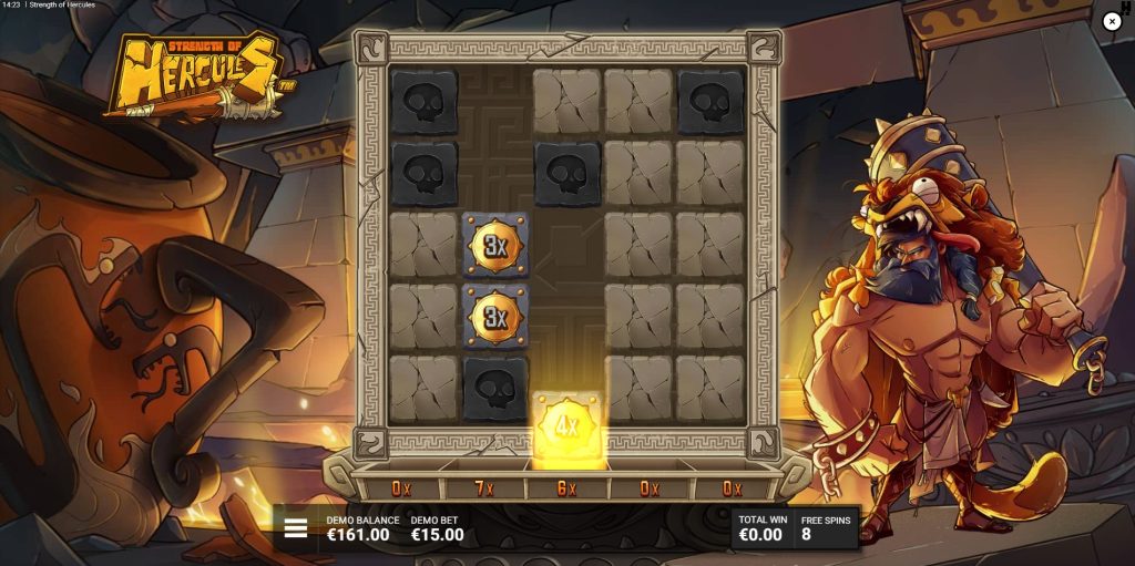 Strength of Hercules slot - Labyrinth bonuce