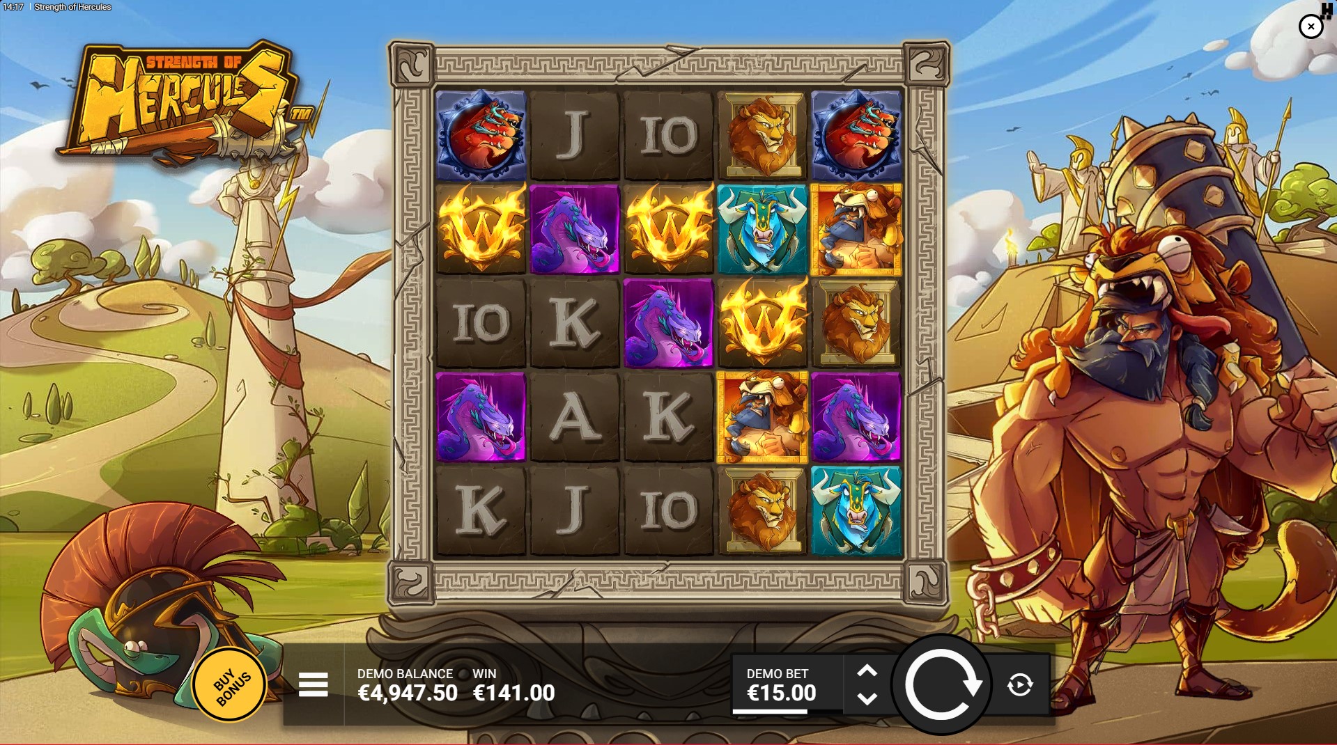 Strength of Hercules slot - base game