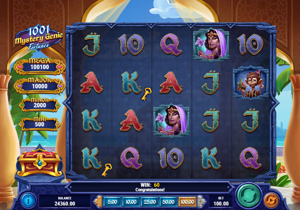 1001 Mystery Genie Fortunes by Play'n GO - Win