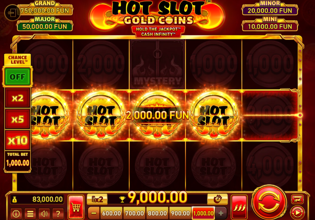 Hot Slot Gold Coins by Wazdan - Win