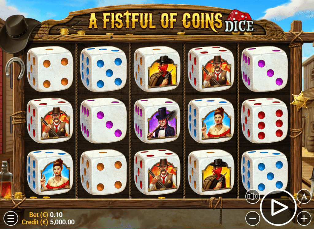 A Fistful of Coins Dice by Zeusplay - Base Game
