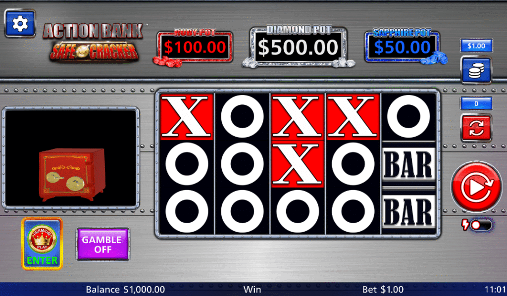 Action Bank Safe Cracker by Light & Wonder - Base Game