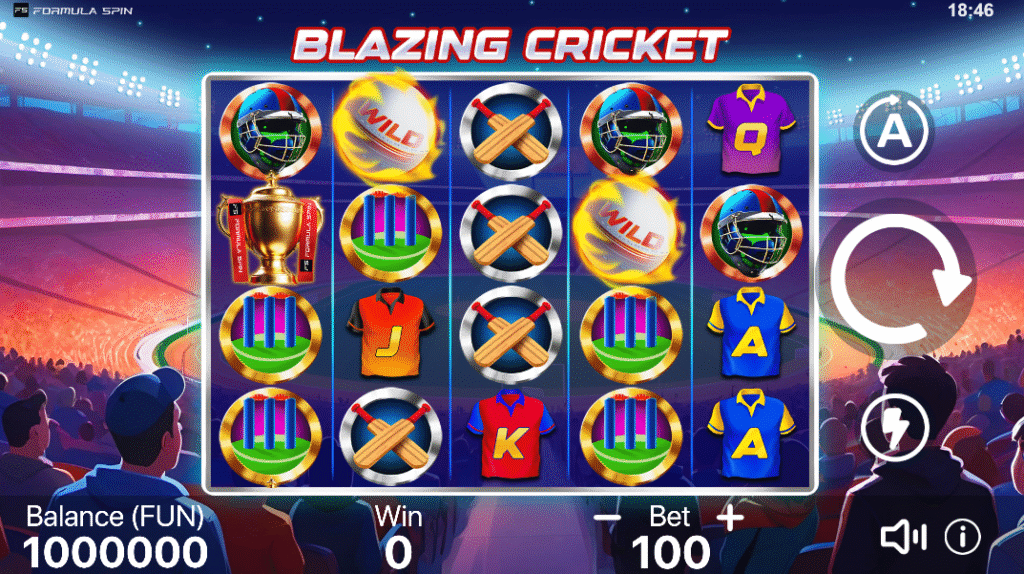 Blazing Cricket by Formula Spin - Base Game
