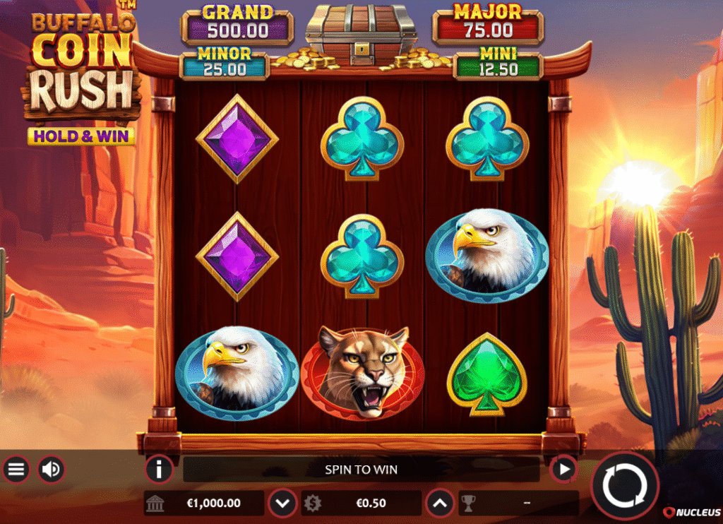 Buffalo Coin Rush by Nucleus Gaming - Base Game