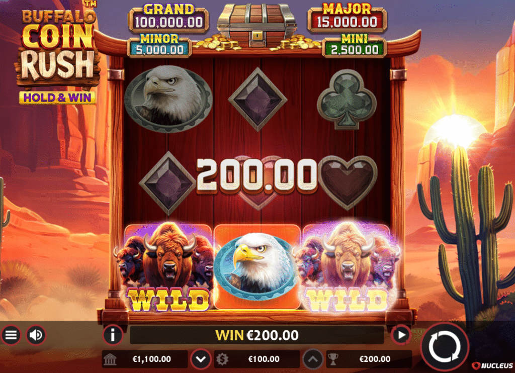 Buffalo Coin Rush by Nucleus Gaming - Win