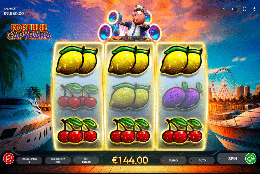 Fortune Capybara by Endorphina - Win