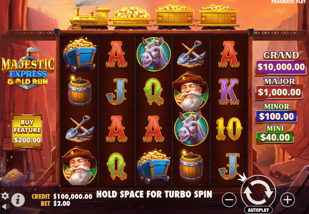 Majestic Express - Gold Run by Pragmatic Play - Base Game