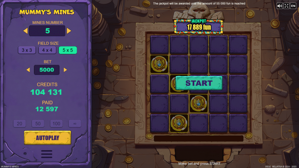 Mummy's Mines by Belatra - Win