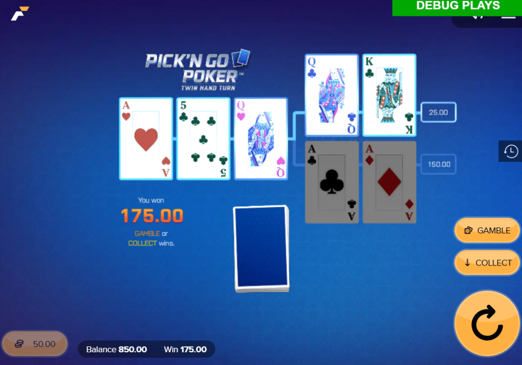 Pick 'N Go Poker Twin Head Turn by Fennica Gaming - Win
