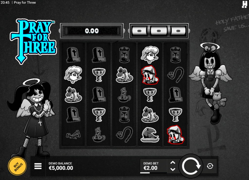 Pray for Three by Hacksaw Gaming - Base Game